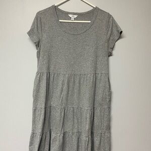 Time and Tru Heather Gray Midi Dress